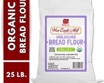 War Eagle Mill Organic Unbleached Bread Flour - 25 lb. Bag
