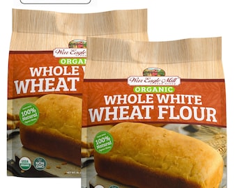 Organic Whole White Wheat Flour, 48 oz. Bags (Pack of 2)