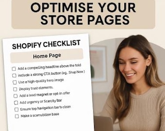 Ultimate Store Optimization Workbook – E-Commerce Website Checklist for Shopify & Online Stores