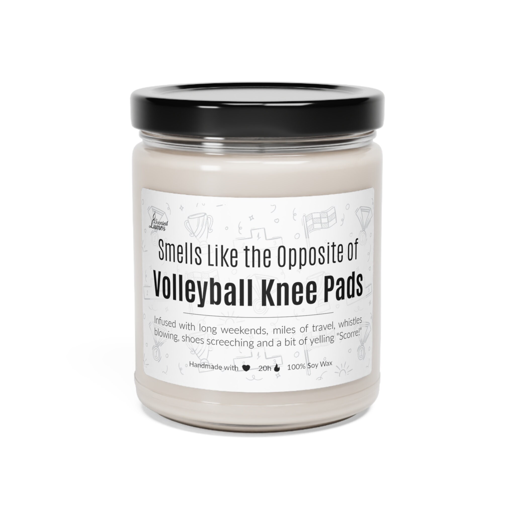 Smells Like the Opposite of Volleyball Knee Pads Scented Soy Candle