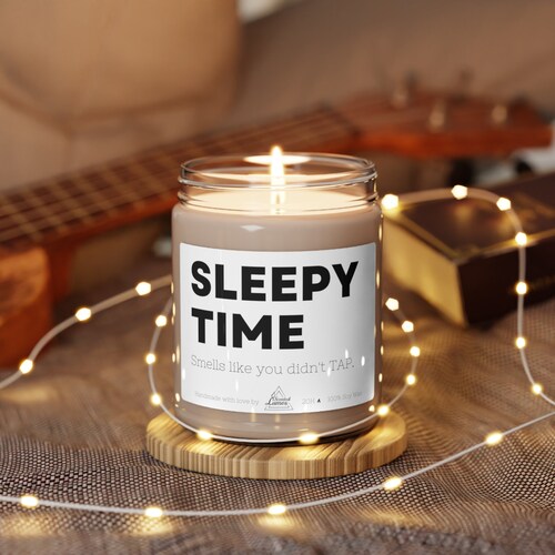 Sleepy Time, BJJ, Brazilian Jiu Jitsu - Scented Soy Candle - Jiu Jitsu, Grappling Gift for Him, Her, Guys, Women, MMA Gift for boyfriend