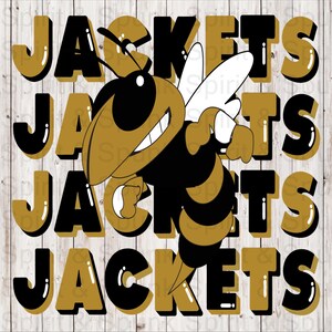 Jackets Retro Antique Gold & Black PNG | Sublimation, Screen Print, DTF, DTG File | Instant Digital Download Png File