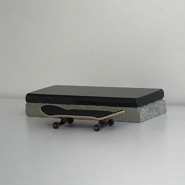 Travel Size Fingerboard Ledge | Fingerboard Obstacles | Fingerboard Obstacle Bench|Fingerboard Concrete|Fingerboard Granite|Fingerboard Ramp