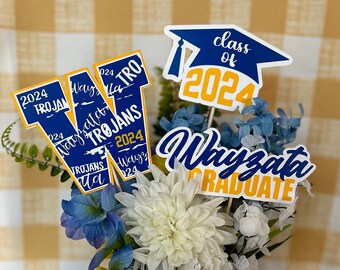 High School Die Cuts for Graduation Party/Banquet - Available in sets of 3 die cuts