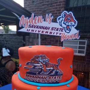 College 'Bound' Cake Toppers for Graduation Party