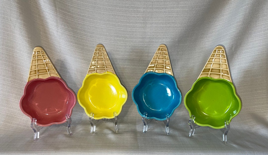 Ice Cream Sundae Bowls Colorful Etsy