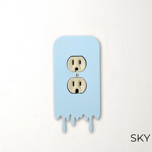 Dripping Plug Outlet Cover Plate, Duplex Power Outlet