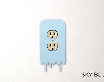 Dripping Plug Outlet Cover Plate, Duplex Power Outlet