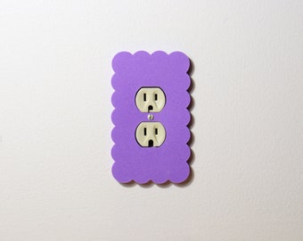 Wavy Cloud Bubble Plug Outlet Cover Plate