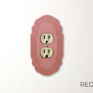 Victorian Heritage Plug Outlet Cover Plate, Duplex Power Outlet