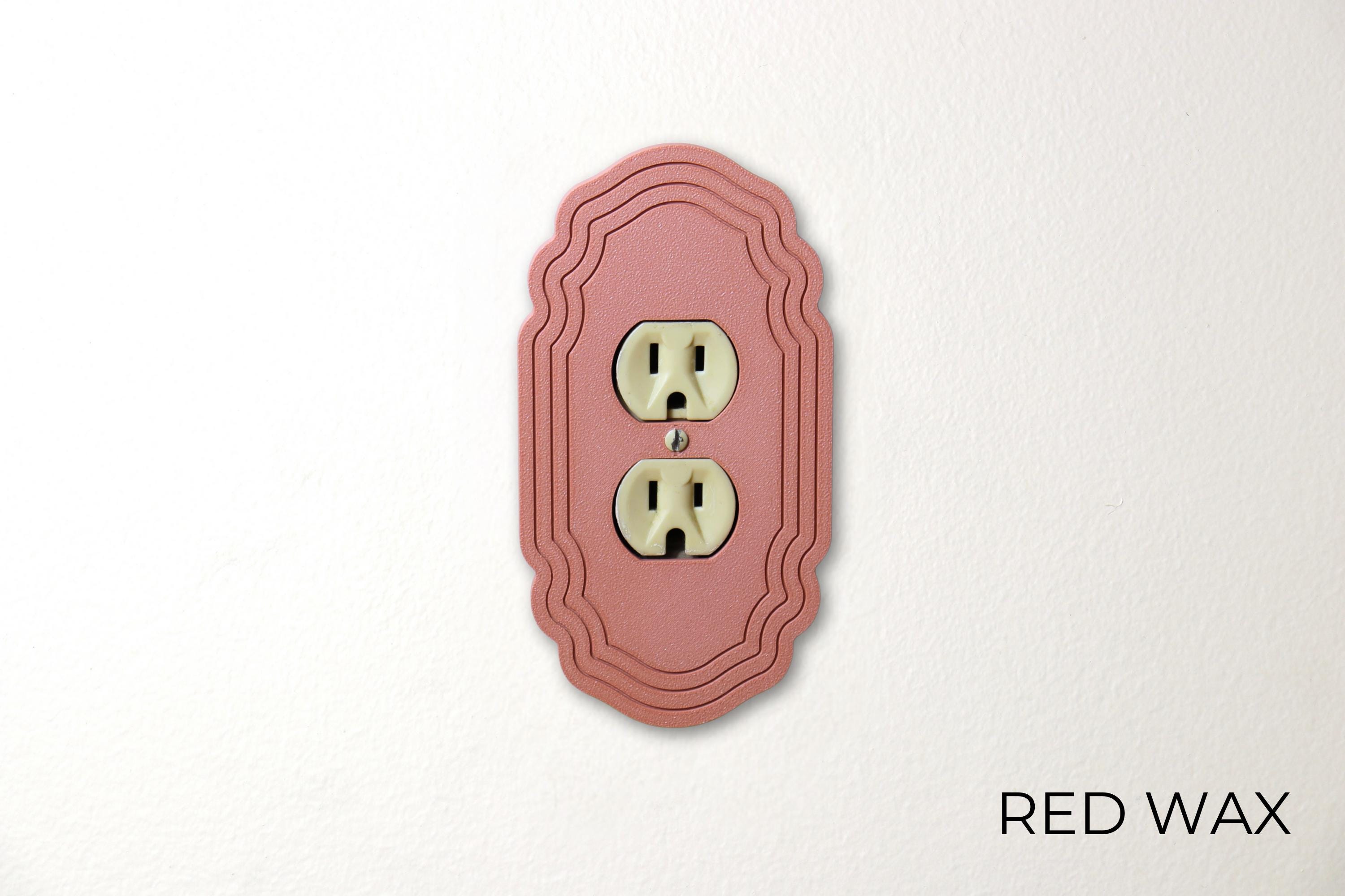 Victorian Heritage Plug Outlet Cover Plate, Duplex Power Outlet