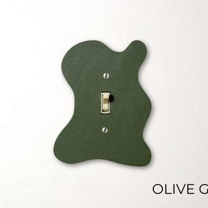 Squiggly Twist Light Switch Plate Cover, Whimsical Nursery Wall Art, Lighting Decoration, Toggle Switch Faceplate, Contemporary Home Decor