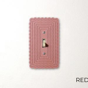 Ripple Line Light Switch Cover Plate