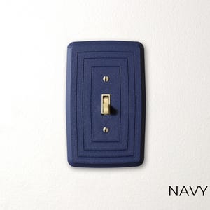 Sleek Simple Mid-Century Inspired Toggle Light Switch Cover