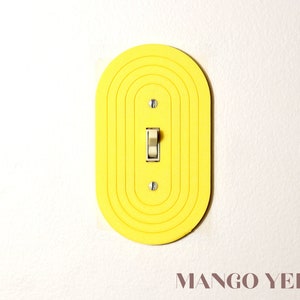 Sleek Minimalist Oval Light Switch Cover Plate image 4