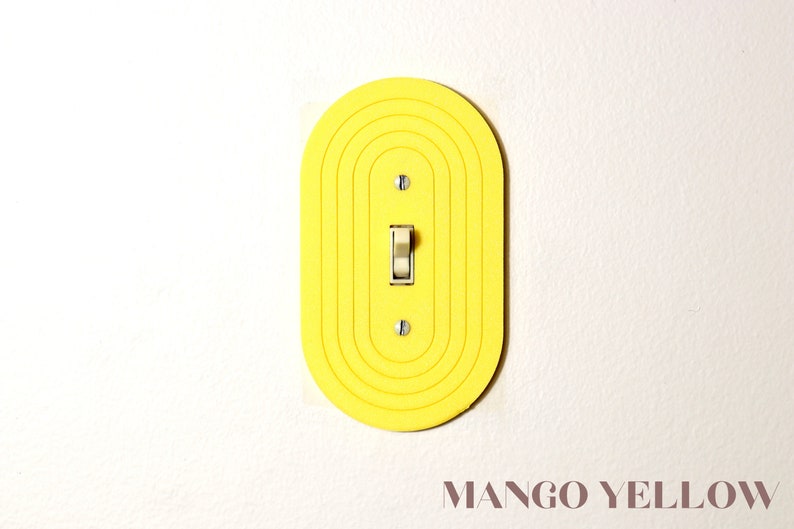 Sleek Minimalist Oval Light Switch Cover Plate image 4