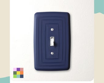 Sleek Simple Mid-Century Inspired Toggle Light Switch Cover