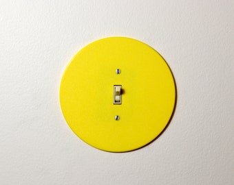 Circular Toggle Light Switch Plate Cover, Plug Outlet