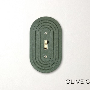 Sleek Simple Oval Light Switch Cover Plate
