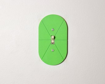 Sleek Simple Diagonal Line Light Switch Cover Plate