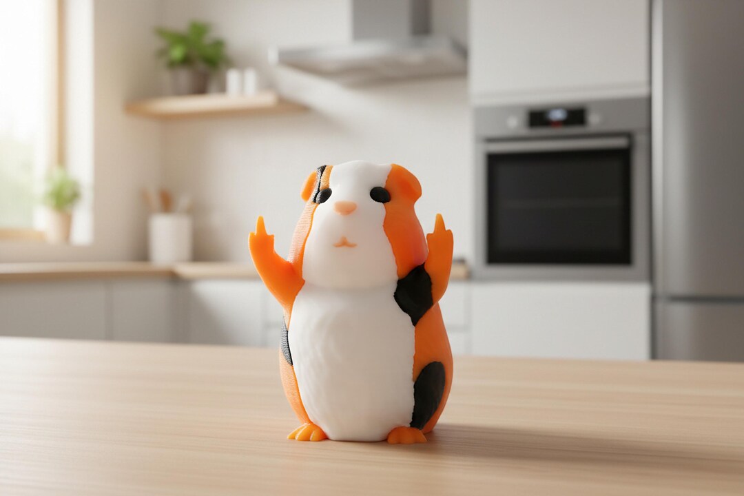 Guinea Pig Middle Finger Figurine – Rude Animal Decor, Sarcastic Desk ...