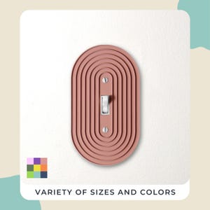 Elegant Round Light Switch Cover Plate