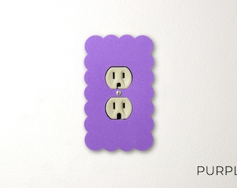 Wavy Cloud Bubble Plug Outlet Cover Plate, Duplex Power Outlet