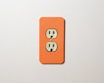 Angled Line Plug Outlet Cover Plate