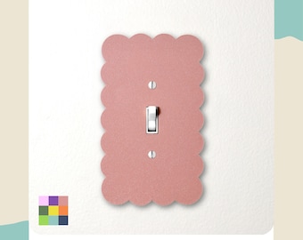 Wavy Cloud Toggle Switch Cover Plate, Decora Rocker Faceplate, Decorative Outlet Covering, Modern Electrical Plate, Power Switch Light Panel