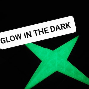 Wall stars set of 4/ Glow In The Dark/and other colors/3d printed/MADE IN GERMANY