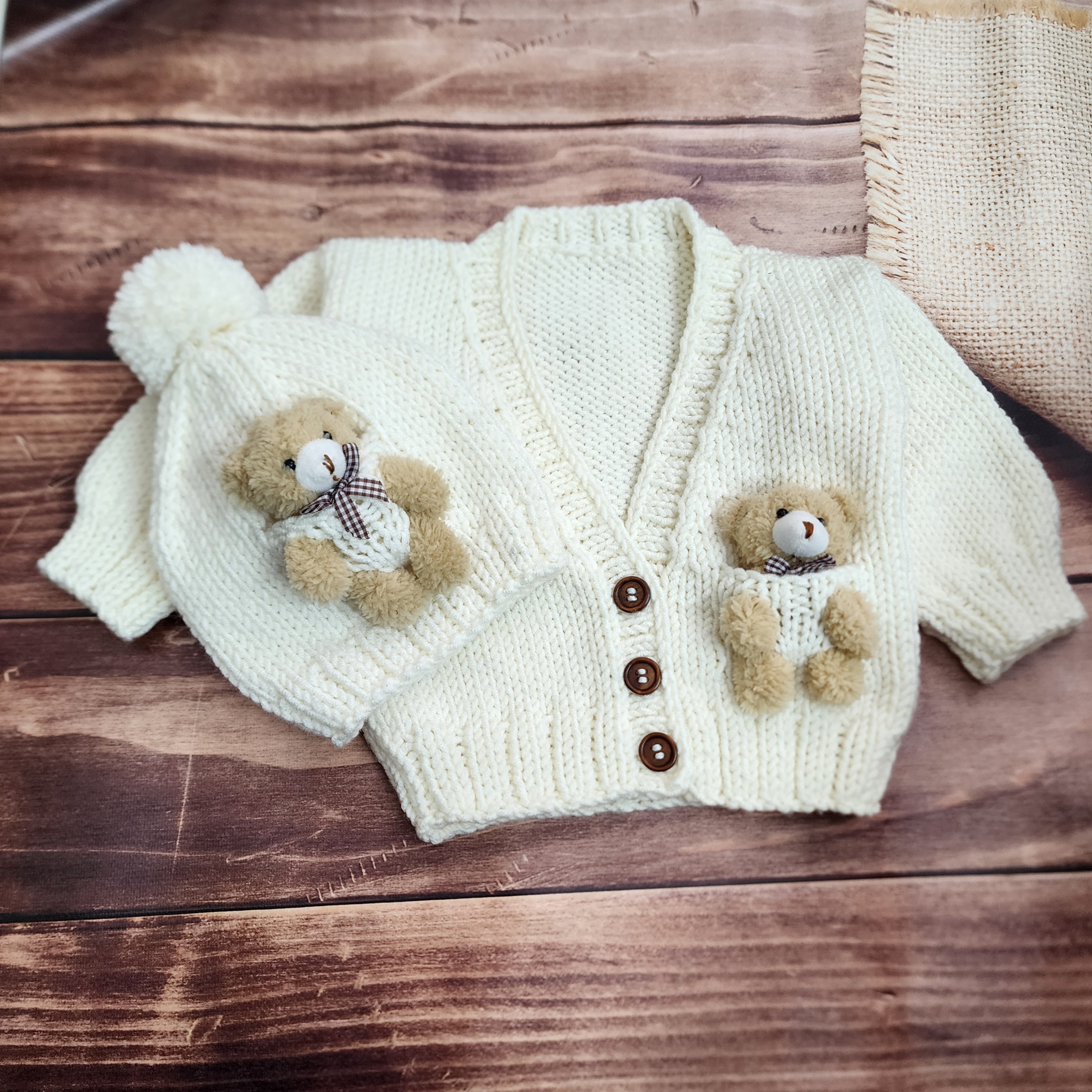 Baby bear cardigan deals
