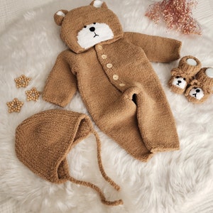 Bear Newborn Cotton Romper main image 0