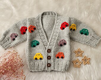 ジェーンマープル　Baby's knit cardigan グレー JaneMarple Baby's knit cardigan