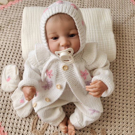 4 piece Knitted Baby Homecoming Outfit Newborn Hand knitted Baby