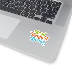 Read Banned Books Sticker | FREE SHIPPING | Book Ban | Resist | Librarian Gift Idea