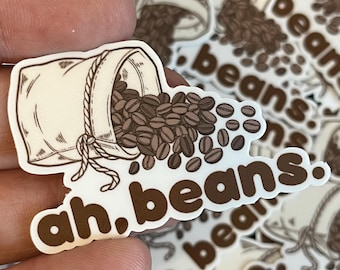 Ah, Beans Sticker