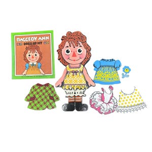 Raggedy Ann Colorforms - Etsy