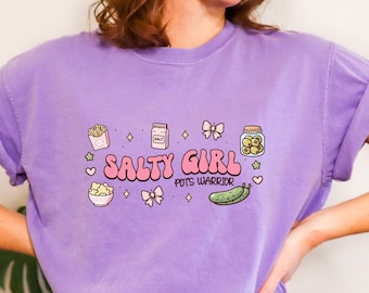 Salty Girl POTS Warrior Shirt POTS Syndrome Comfort Colors Tshirt Postural Orthostatic Tachycardia Syndrome Dysautonomia Gift For Spoonie
