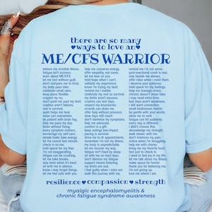 ME/CFS Shirt Möglichkeiten, einen MECFS Krieger zu lieben Tshirt Chronisch Erschöpfungssyndrom Awareness Tee Myalgische Enzephalomyelitis T-Shirt Chronisch Krank