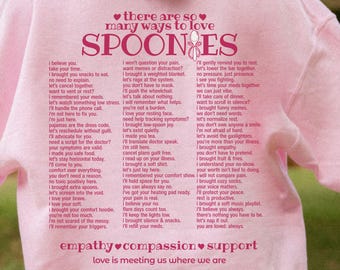 Ways To Love A Spoonie Hoodie Chronic Illness Sweatshirt Invisible Illness Chronic Pain Emotional Support Gift Hidden Disability Advocacy