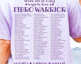 Ways To Love A Fibro Warrior Comfort Colors Shirt Fibromyalgia Awareness Shirt Fibromyalgia Symptoms Tshirt Living With Fibromyalgia Gifts