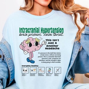 IIH Awareness Shirt Idiopathic Intracranial Hypertension Shirt In September We Wear Blue And Green For IIH Awareness Tee IIH Warrior Gift