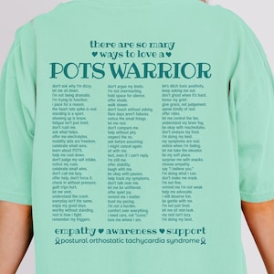 Ways To Love A POTS Warrior Shirt POTS Syndrome Postural Orthostatic Tachycardia Syndrome Awareness Tshirt Dysautonomia POT Syndrome Gift