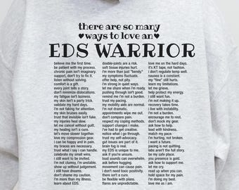 Ways To Love An EDS Warrior Hoodie Ehlers Danlos Syndrome Awareness EDS Sweatshirt Ehlers-Danlos Hypermobility Connective Tissue Disease