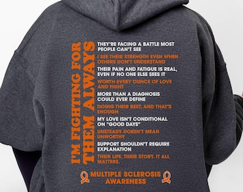 Multiple Sclerosis Supporter Hoodie Some I Love Has MS Shirt Multiple Sclerosis Caregiver Gift In March We Wear Orange For MS Awareness Walk