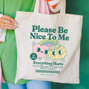 Flare Day Survivor Supply Bag Chronic Illness Canvas Tote Bag Gift For Spoonie Hospital Bag Chronic Pain POTS Syndrome EDS Ehlers Danlos