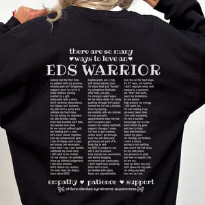 Ways To Love An EDS Warrior Sweatshirt Ehlers Danlos Syndrome Awareness EDS Sweater Ehlers-Danlos Hypermobility Connective Tissue Disease
