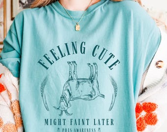 Fainting Goat POTS Syndrome Shirt Postural Orthostatic Tachycardia Syndrome Dysautonomia Funny Chronic Illness Gift For Spoonie Salty POTSIE