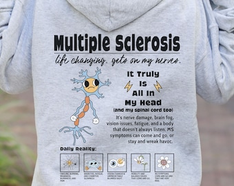 Multiple Sclerosis Awareness Hoodie MS Warrior Sweatshirt Autoimmune Disease MS Awareness Month Gift For People With Multiple Sclerosis Walk