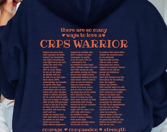 Möglichkeiten, einen CRPS Krieger Hoodie komplexes regionales Schmerzsyndrom Bewusstsein Geschenk RSD Chronische Schmerzen Sweatshirt CRPS Shirt Chronische Krankheit zu lieben